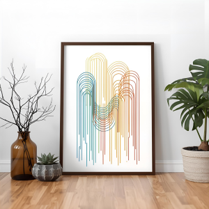 Serenity in Simplicity - Minimalist Art Frame