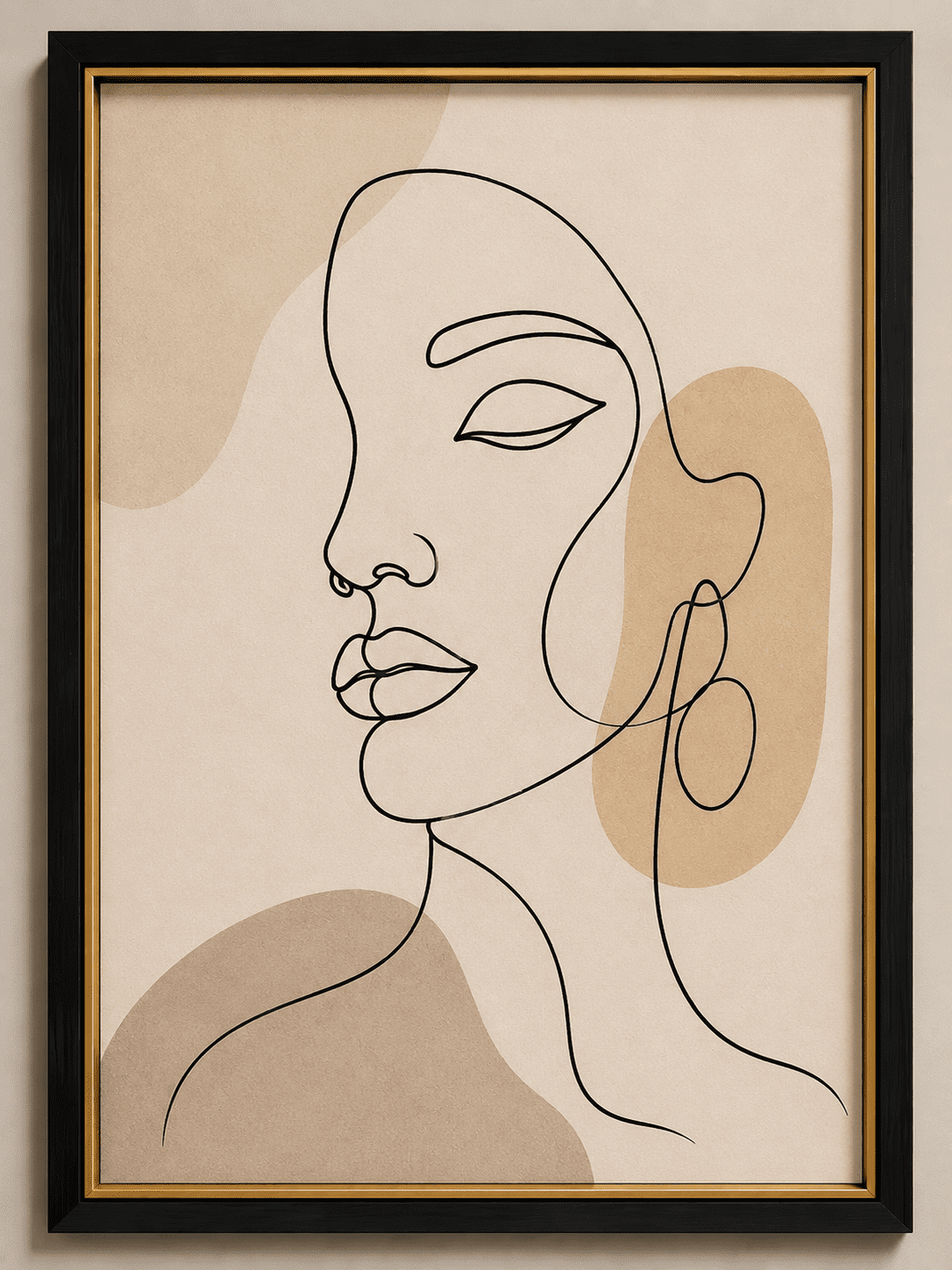 Minimalist Line Face Wall Art